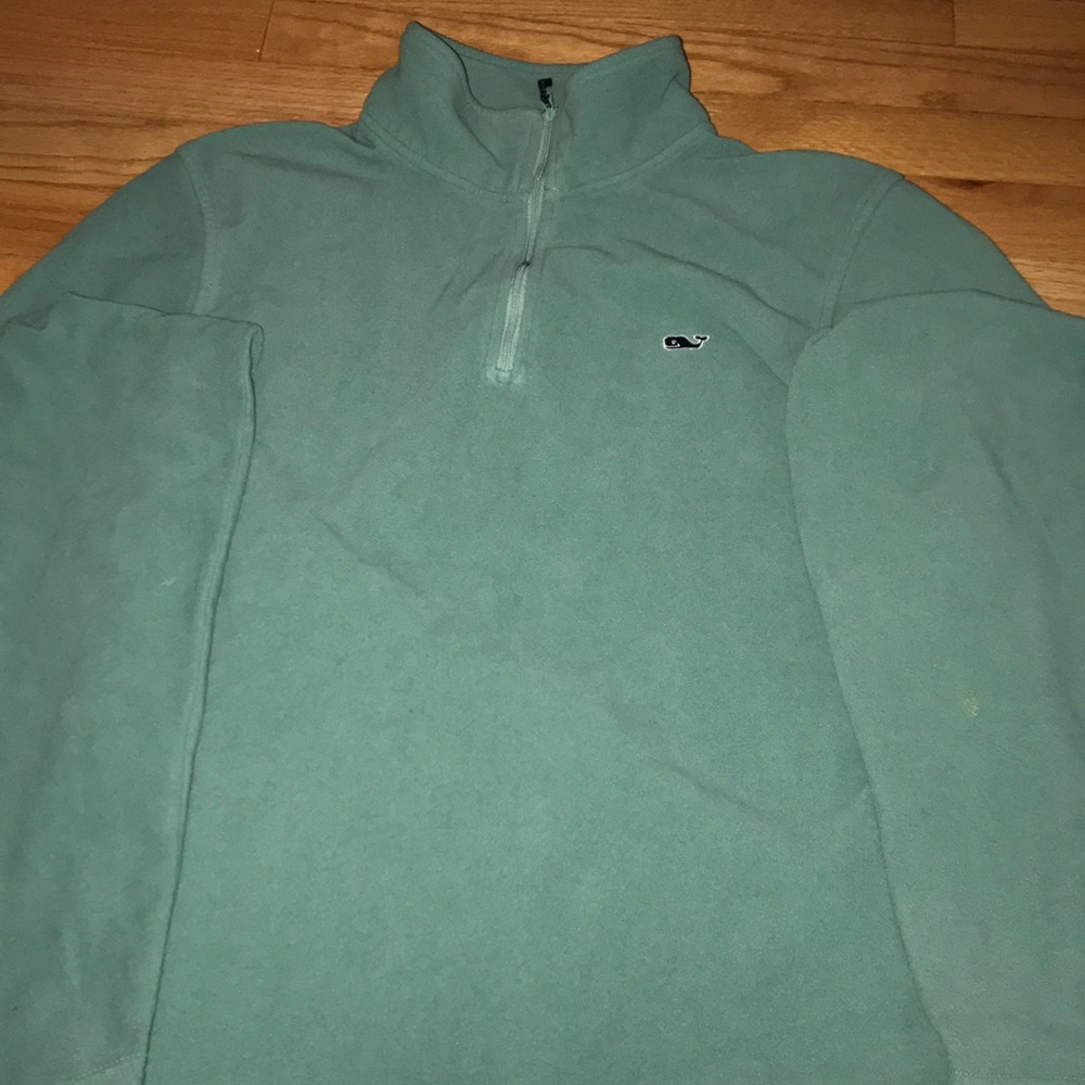 Small green vineyard vines quarter zip